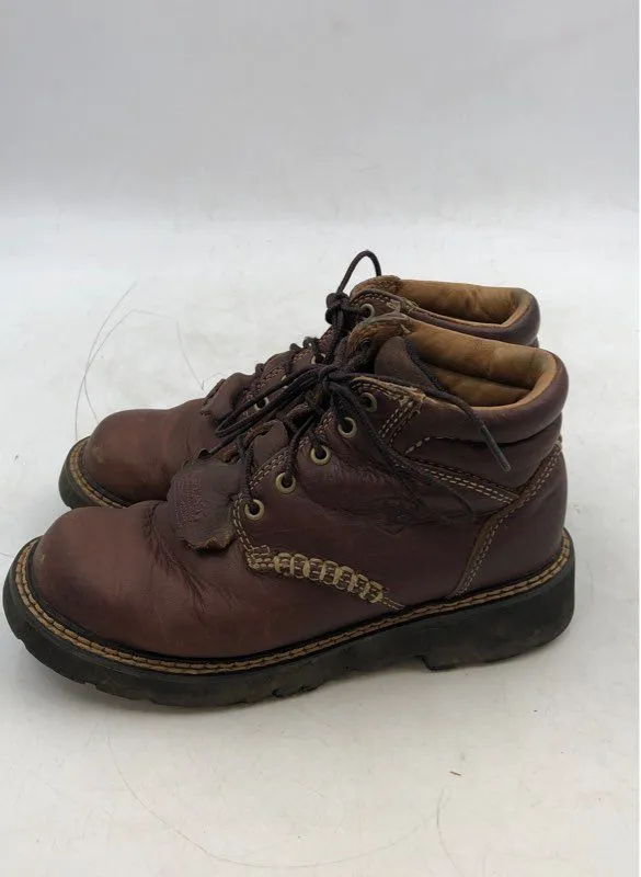 Ariat Women's Brown Leather Combat Boots - Size 6.5
