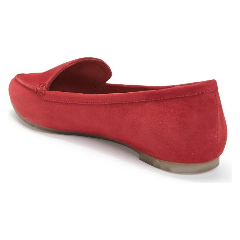 Audra Garnet Red Suede Me Too Flat