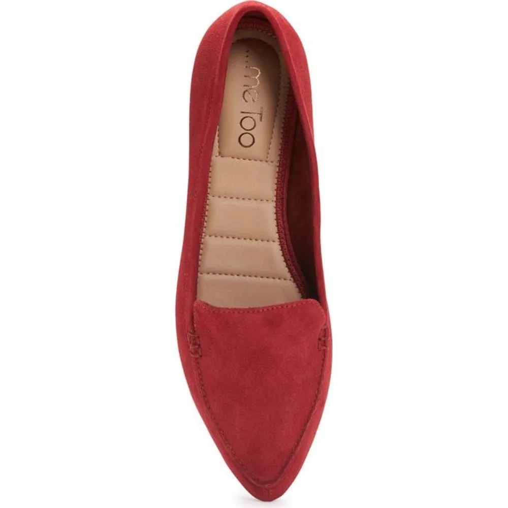 Audra Garnet Red Suede Me Too Flat