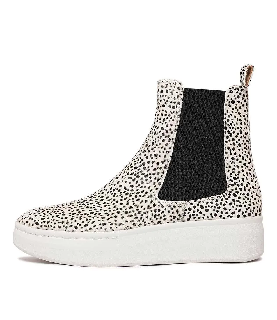 Chelseacity Snow Leopard Chelsea Boots