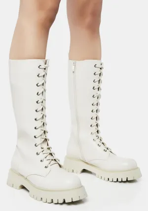 Cream River Sake Long Boots
