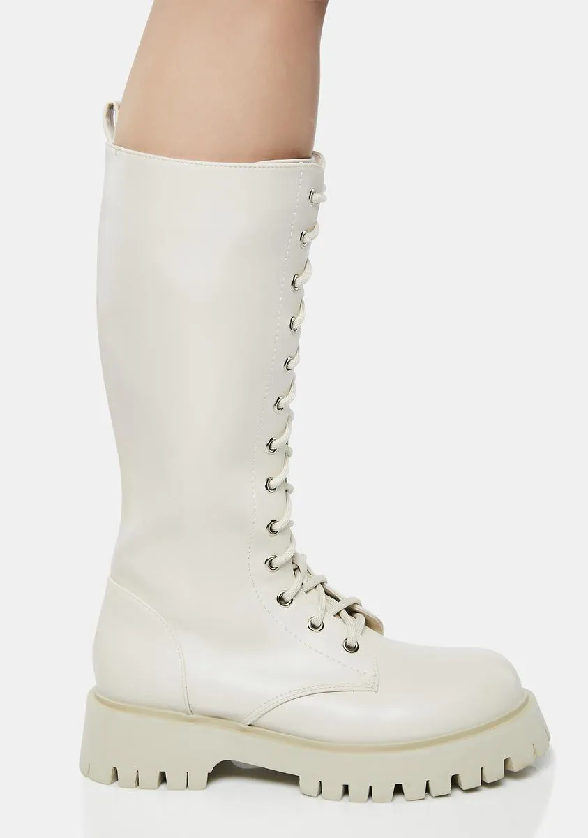 Cream River Sake Long Boots
