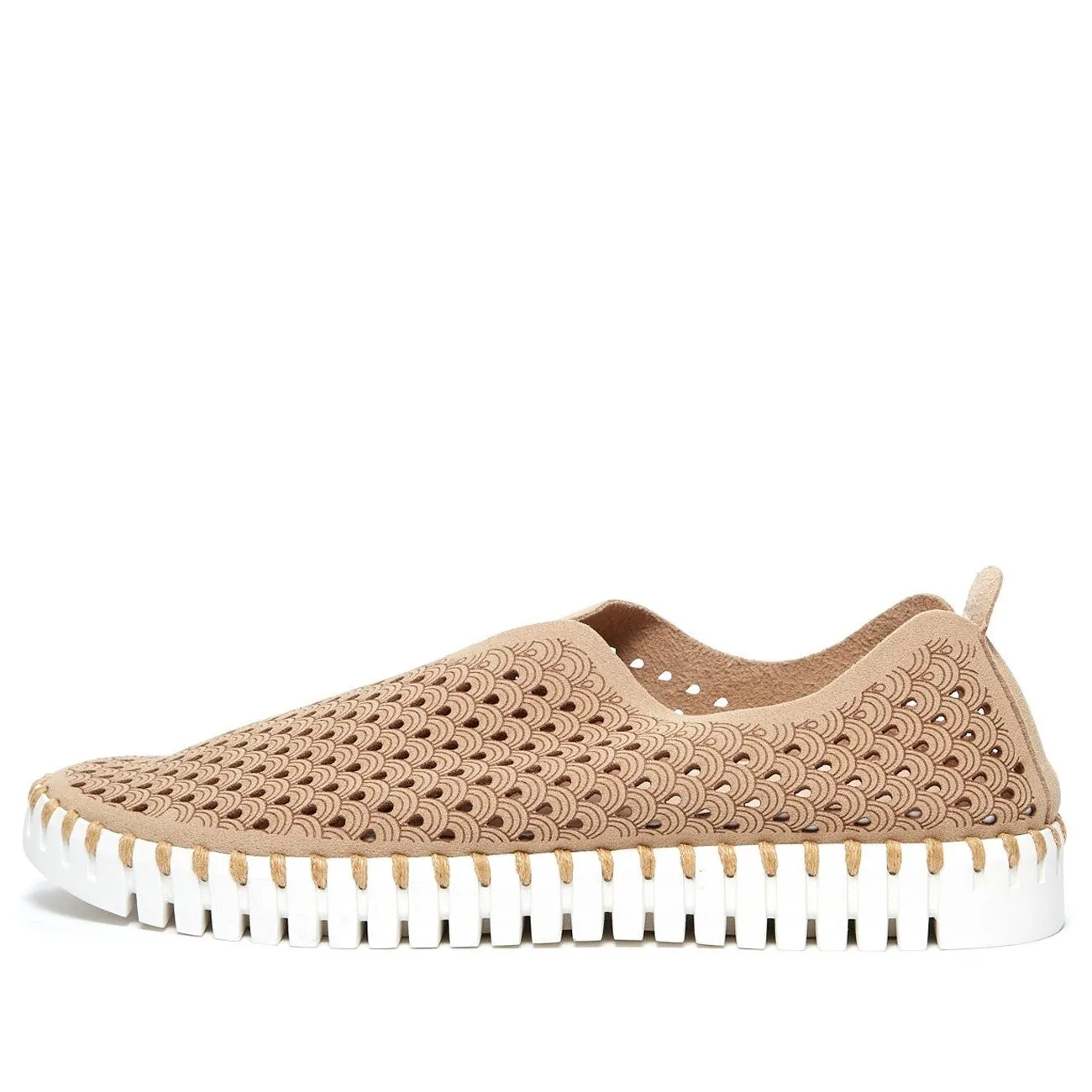 ILSE JACOBSEN Women's Tulip Light Weight Slip On Sneaker Latte