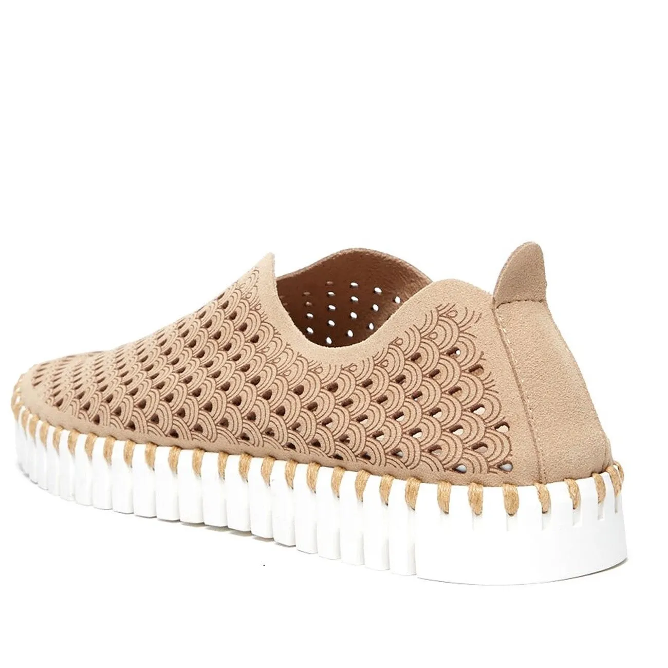 ILSE JACOBSEN Women's Tulip Light Weight Slip On Sneaker Latte