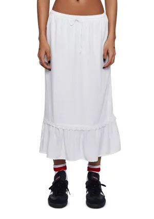 Kokies Frill Hem Midi Skirt