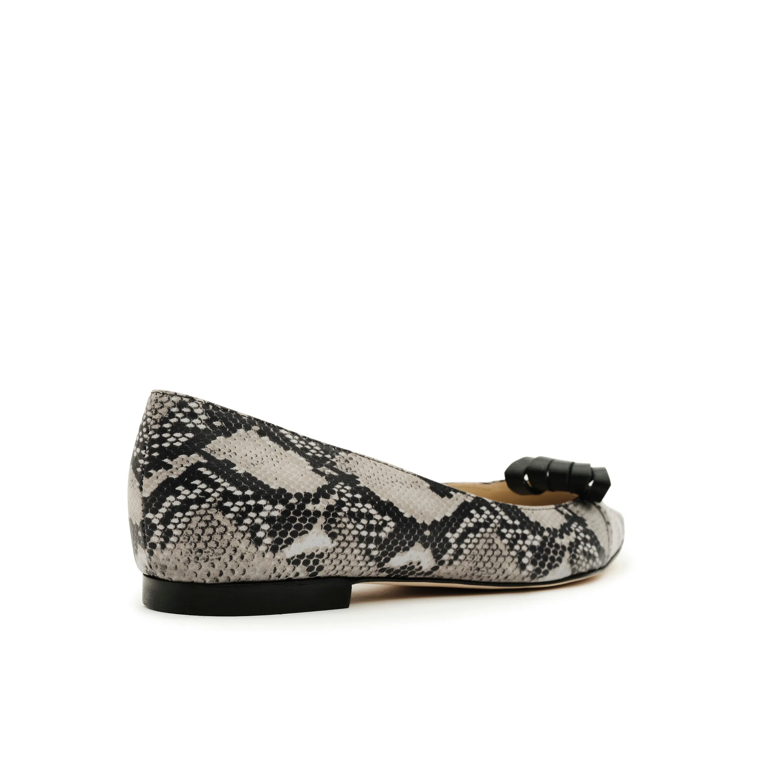 Lady O Faux Snakeskin Style Ballet Flats