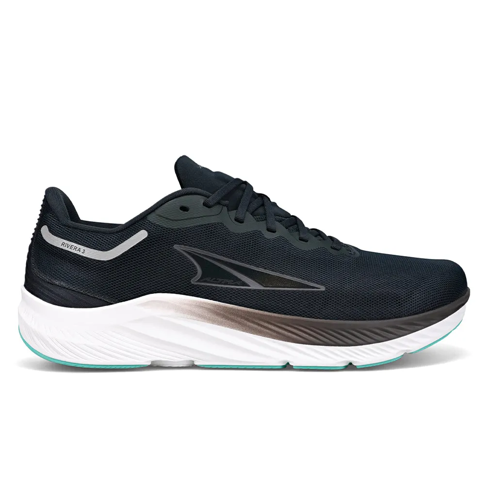 Men's Altra Rivera 3, Black, 9 D Medium