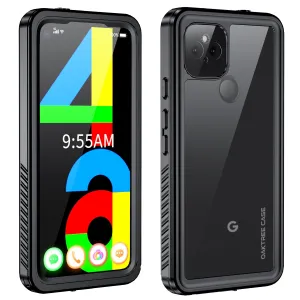 Oaktree Google Pixel 4a 5G Waterproof Shockproof Full-Body Rugged Case - Black / Clear