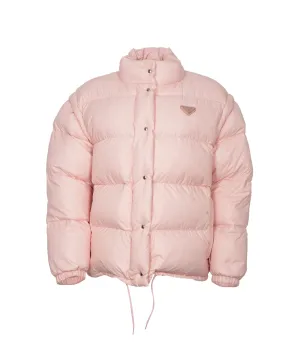 Prada Pink Puffer Jacket 42  ALC1084
