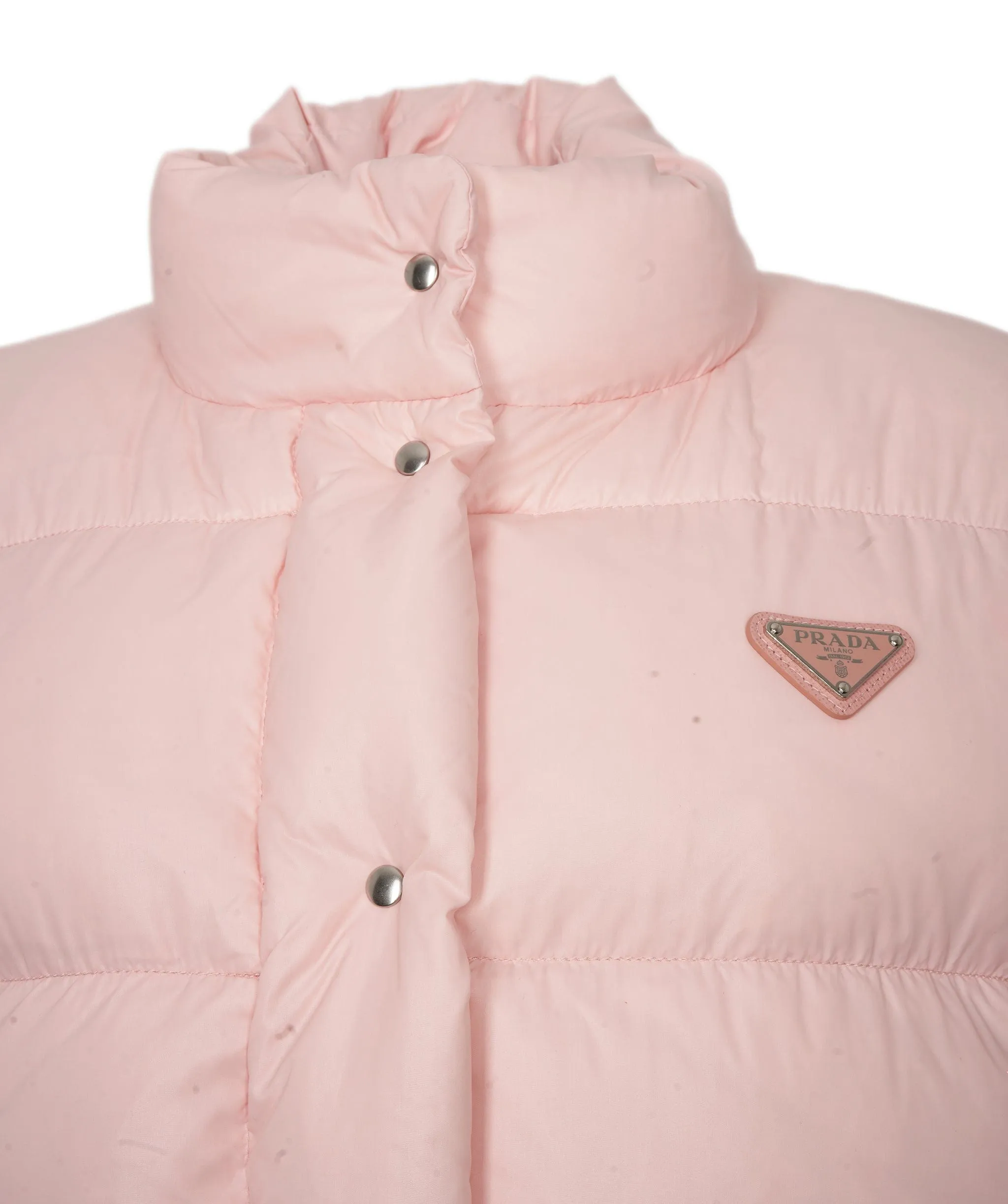 Prada Pink Puffer Jacket 42  ALC1084