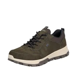 Rieker 35503-54 Mens Wide Green Water Resistant Lace Up Shoes