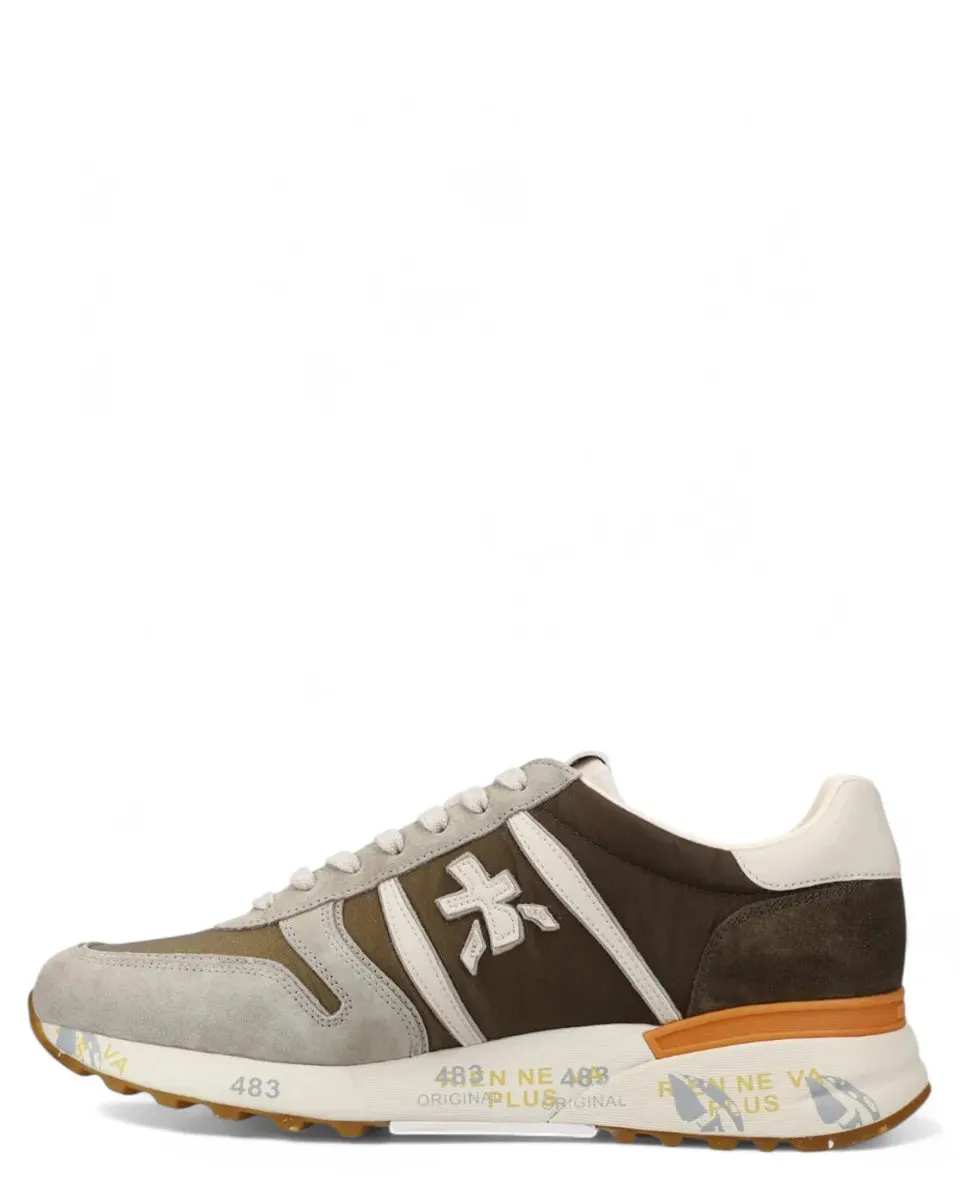 Sneakers LANDER 7206 in Pelle Scamosciata e Nylon