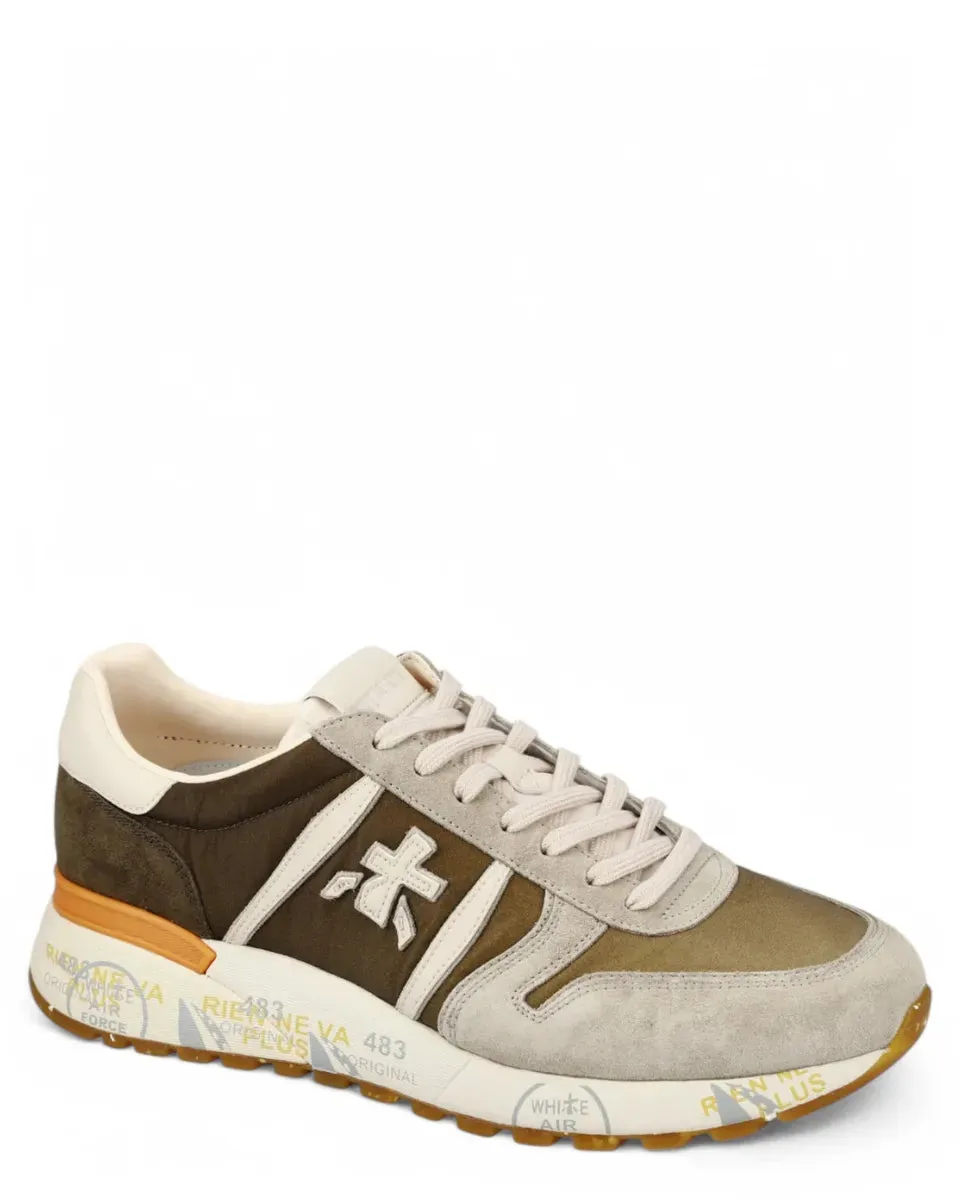 Sneakers LANDER 7206 in Pelle Scamosciata e Nylon