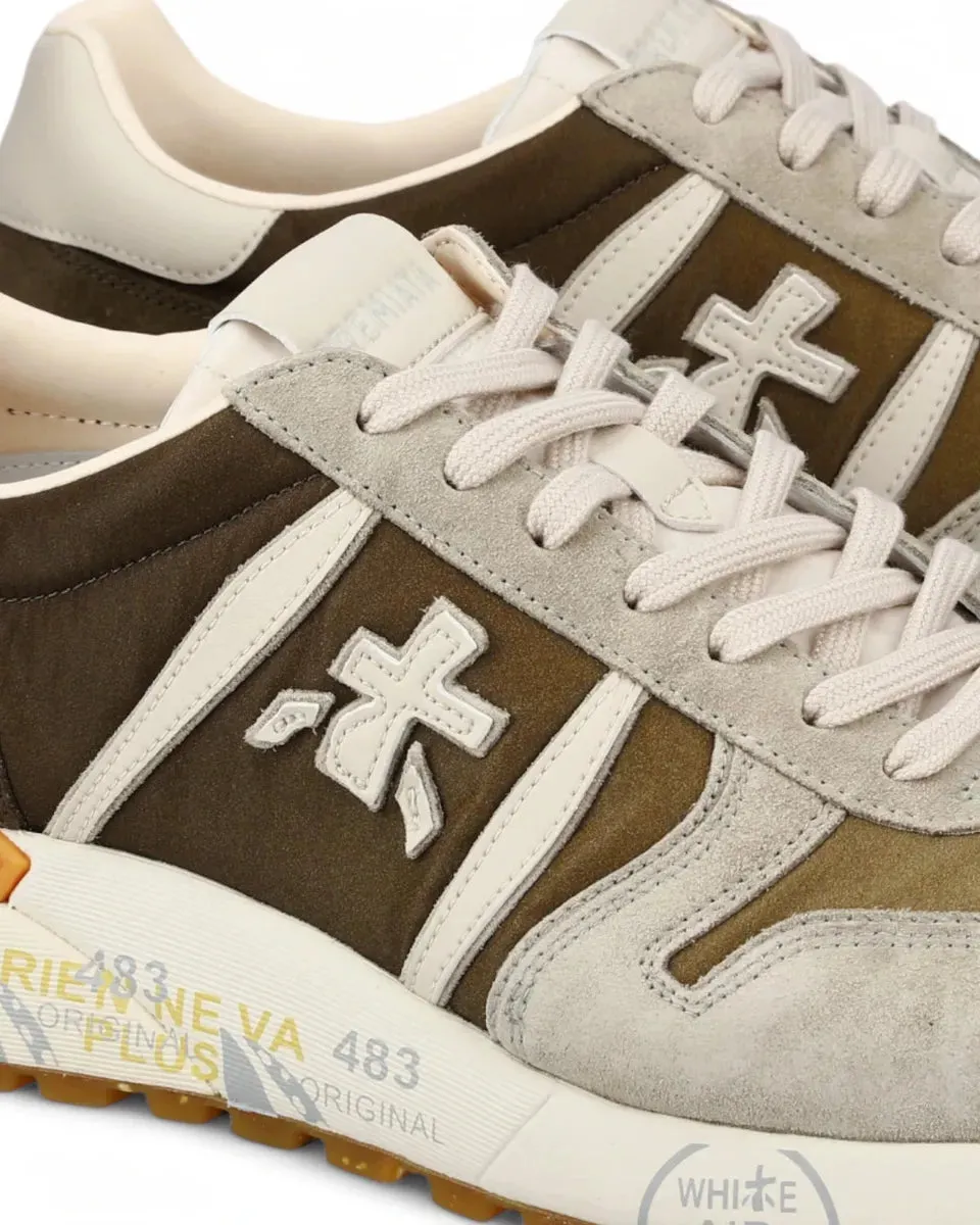 Sneakers LANDER 7206 in Pelle Scamosciata e Nylon