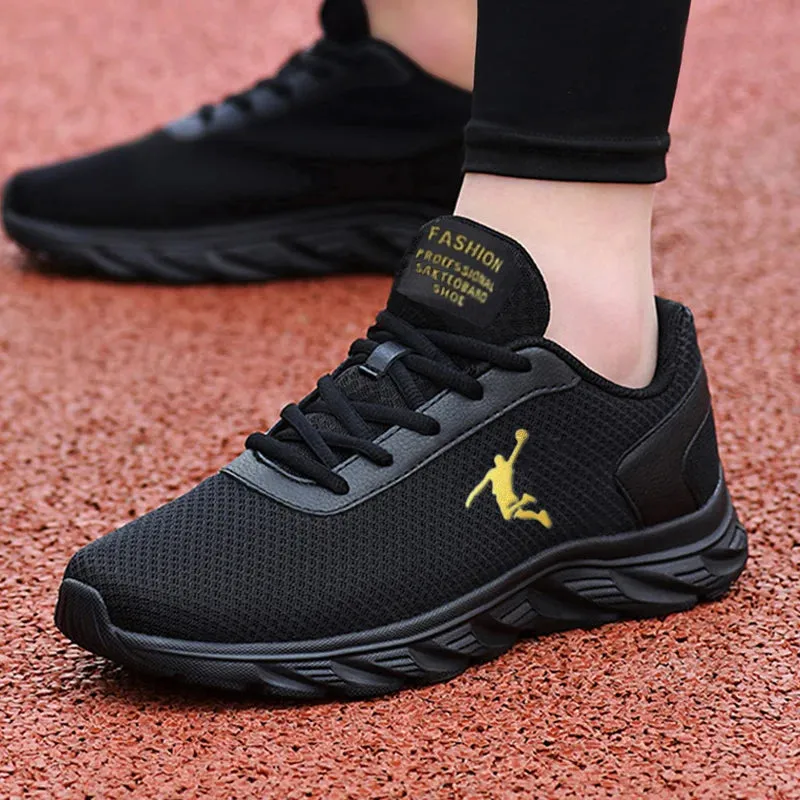Ultimate Comfort Men's Breathable Basketball Logo Sneakers
