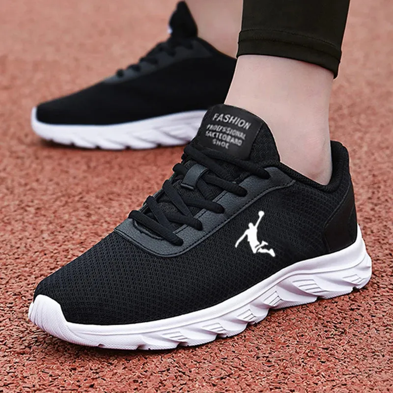 Ultimate Comfort Men's Breathable Basketball Logo Sneakers