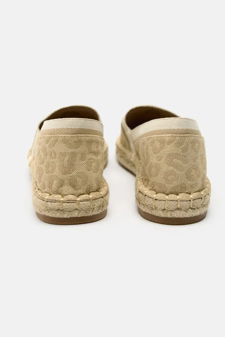 ZARA - FLAT ANIMAL PRINT ESPADRILLES